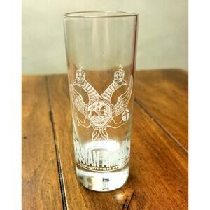 Russian America Forgotten Frontier Souvenir Tall Shot Glass Crest Horse